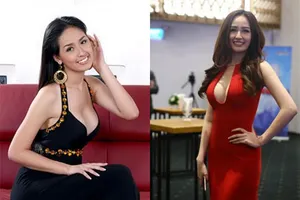 Những người đẹp Việt 'nghiện' váy khoe ngực