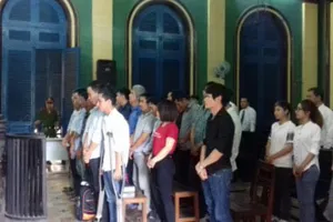 Đánh bạc qua mạng hàng trăm tỉ đồng, 25 người lãnh án 