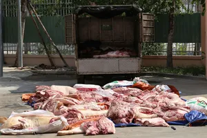 Triệt phá lò mổ heo bệnh sắp đem ra chợ bán
