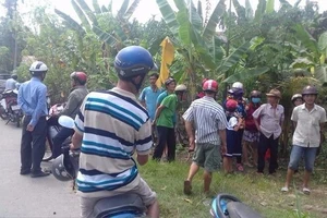 Thi thể cháy trơ xương trong khu vườn chanh ở Bến Tre