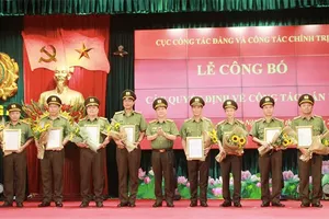 Điều động, bổ nhiệm nhiều tướng lĩnh công an