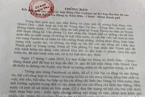 Ông Quách Duy bị khai trừ đảng