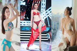 Á hậu Tường San khoe dáng bikini trước đêm chung kết