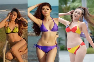 Tân Hoa hậu Hoàn vũ Khánh Vân nóng bỏng với bikini
