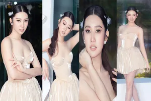 Thúy Ngân khoe dáng gợi cảm ở tuổi 29