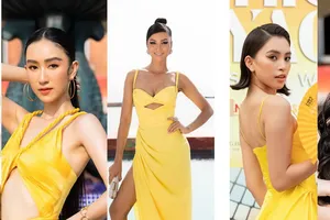 Tiểu Vy, Kiều Loan, Ngọc Trinh, Jun Vũ đua nhau khoe sắc vàng