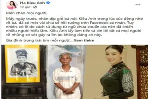 Hà Kiều Anh xin lỗi về chia sẻ ‘công chúa đời thứ 7 triều Nguyễn’