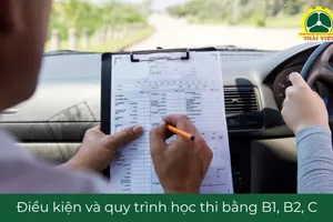 Điều kiện và Quy trình học thi bằng lái xe ô tô B1, B2, C
