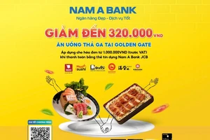 Nam A Bank JCB ‘tung’ hàng loạt ưu đãi tại chuỗi nhà hàng Golden Gate