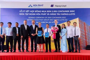 Hòa Phát cung cấp container ‘Made in Vietnam’ cho Hãng tàu Hapag-Lloyd