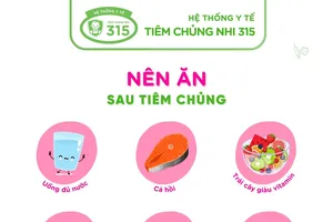 Dinh dưỡng cho trẻ sau khi tiêm chủng