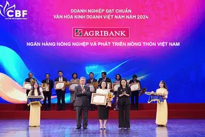 Agribank - Doanh nghiệp đạt chuẩn Văn hóa kinh doanh Việt Nam năm 2024