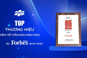 FPT là đại diện duy nhất của ngành viễn thông lọt Top 25 thương hiệu dẫn đầu do Forbes bình chọn