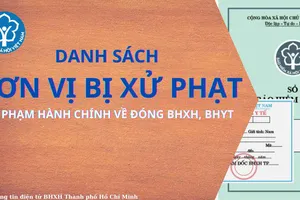 BHXH TP.HCM thông báo về danh sách đơn vị bị xử phạt vi phạm hành chính