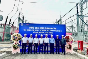 Điện lực miền Bắc đưa vào vận hành trạm biến áp 220kV với thời gian thi công chỉ nửa năm