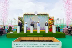 Phú Long cất nóc Essensia Sky: Dấu mốc trên hành trình kiến tạo biểu tượng sống mới tại khu Nam Sài Gòn