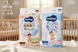 Tã dán Moony có mấy loại? Giới thiệu Moony trắng và Moony xanh