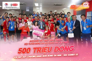 Acecook Việt Nam thưởng nóng 500 triệu đồng cho U22 Việt Nam 