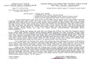 Giả danh cán bộ thuế dọa nạt, ép doanh nghiệp đưa tiền