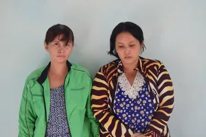 Chở con và em gái đi trộm cắp tài sản