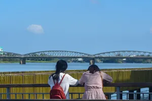 Cận cảnh cây cầu gỗ lim tiền tỉ trước giờ khánh thành