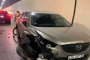 Nghi ngáo đá gây tai nạn liên hoàn ở hầm Hải Vân