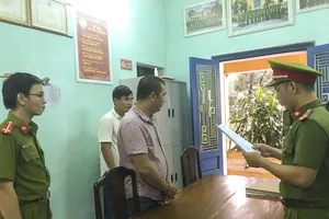 Ông Nguyễn Phước Quý Tuấn tại cơ quan điều tra.