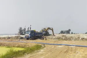 Cát từ dự án nạo vét âu thuyền được sử dụng sai mục đích?