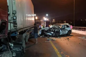 Hiện trường vụ tai nạn. Ảnh: CTV