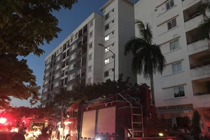 Cháy một căn hộ tại chung cư Vicoland Huế