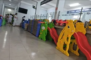 Trường mầm non phải mượn trụ sở phường hoạt động vì vi phạm phòng cháy