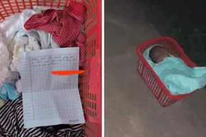 Phát hiện bé gái bị bỏ rơi cùng với bức thư