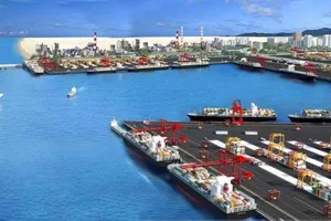 Sau 5 năm khởi công, cảng Mỹ Thủy bắt đầu thi công