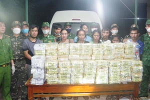 Bắt nhóm người vận chuyển 100kg ma túy từ Lào sang Việt Nam
