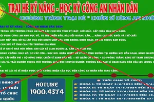 Nhiều trang giả mạo tổ chức 'Trại hè kỹ năng - học kỳ CAND' để lừa đảo