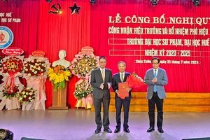 Trường Đại học Sư phạm Huế có tân hiệu trưởng