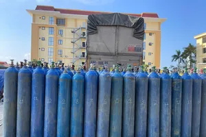 Phát hiện xe tải chở hàng trăm bình khí cười