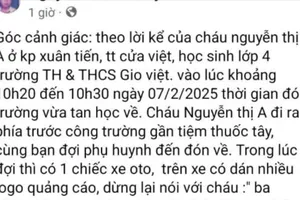 Thông tin bắt cóc học sinh ở Quảng Trị là sai sự thật