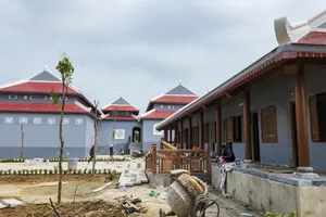 Chùm ảnh Khu lưu niệm Tổng Bí thư Lê Duẩn sắp hoàn thành