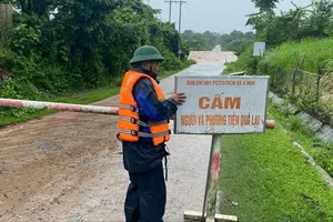 Bão số 1: Hơn 1.000 ha lúa và hoa màu bị ngập, nhiều vùng ở Quảng Trị bị cô lập 