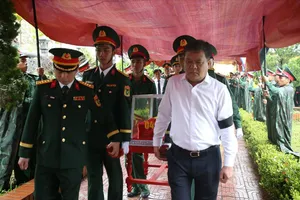 Truy điệu, án táng 34 hài cốt liệt sĩ được tìm thấy trong khi tu bổ Di tích Thành Cổ Quảng Trị