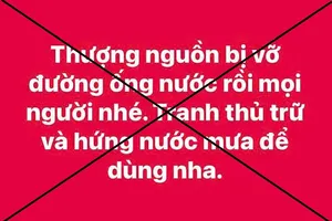 Lãnh đạo Công ty CP Cấp nước Huế lên tiếng về tin đồn vỡ đường ống nước ở thượng nguồn