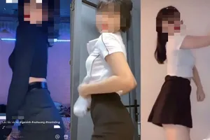 Trào lưu vén áo lắc hông 'sốt' trên Tik Tok gây nhiều tranh cãi