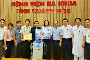 Bệnh viện Đa khoa Khánh Hoà tiếp nhận máy hơn 2,1 tỷ đồng
