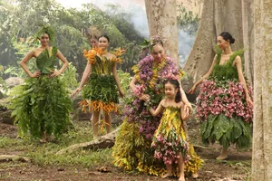 NTK Minh Hạnh dùng bộ sưu tập từ hoa, lá cành kêu gọi bảo vệ môi trường 