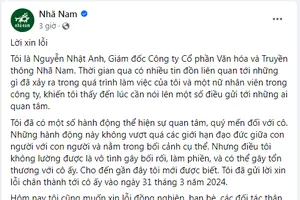 Giám đốc Nhã Nam bất ngờ xin lỗi lúc nửa đêm và giải thích về thông tin 'quấy rối nữ nhân viên'