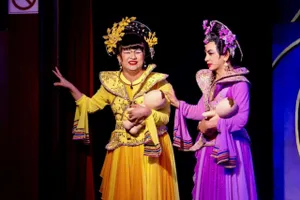 Đại Nghĩa, Đình Toàn áp lực trong vở diễn '12 bà mụ'