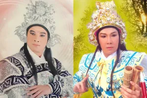 Nghệ sĩ Ngân Tuấn hát với NSƯT Vũ Linh trong liveshow kỷ niệm 40 năm làm nghề