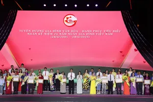 TP.HCM: Tuyên dương 90 gia đình văn hoá - hạnh phúc tiêu biểu 