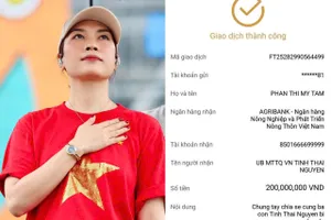 Ca sĩ Mỹ Tâm, NSND Quốc Hưng cùng các nghệ sĩ hỗ trợ bà con vùng lũ Thái Nguyên